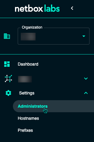 netbox console admin nav