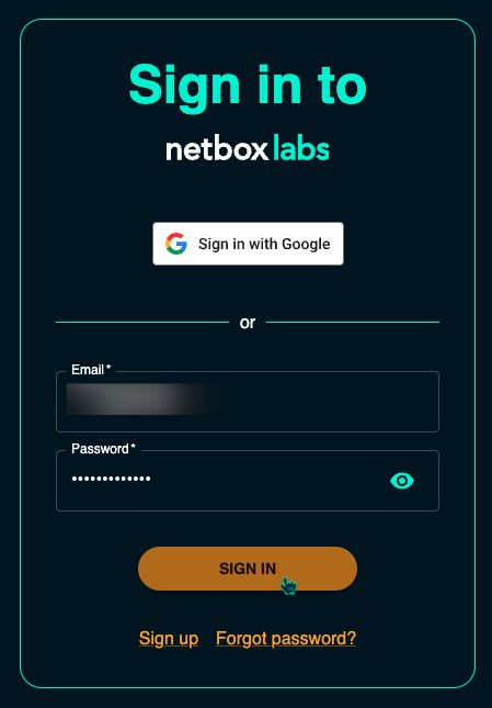 netbox console login