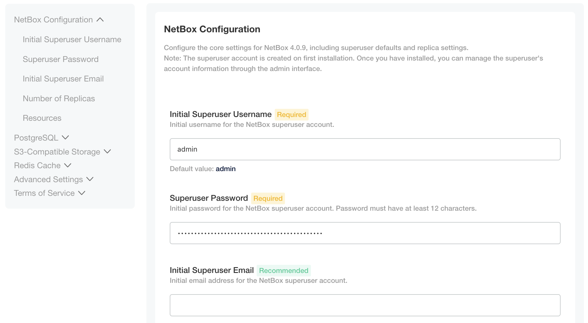 NetBox Configuration