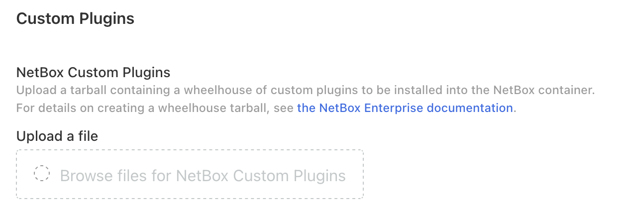 Screenshot: Custom Plugins