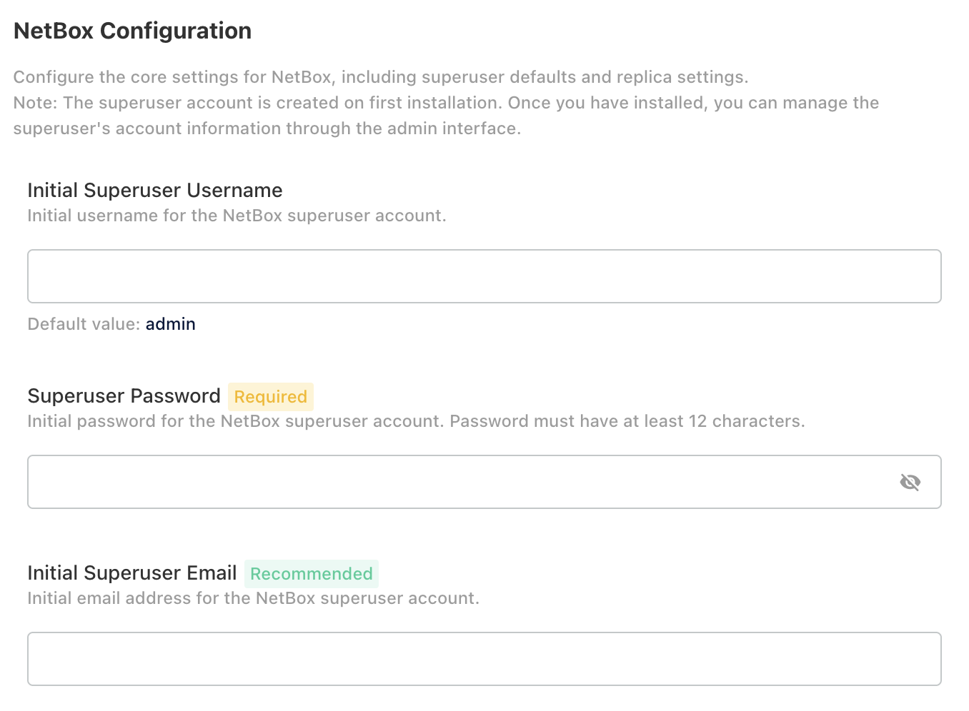 Screenshot: NetBox Configuration